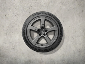 21' Macan Style Offroad summer wheel-and-tyre set, Vesuvius grey. Porsche Macan-e - 95C044660E